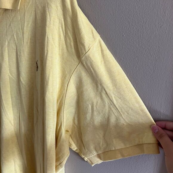 Polo by Ralph Lauren Classic Short Sleeve Polo Shirt Heathered Yellow 3XB - Picture 2 of 6